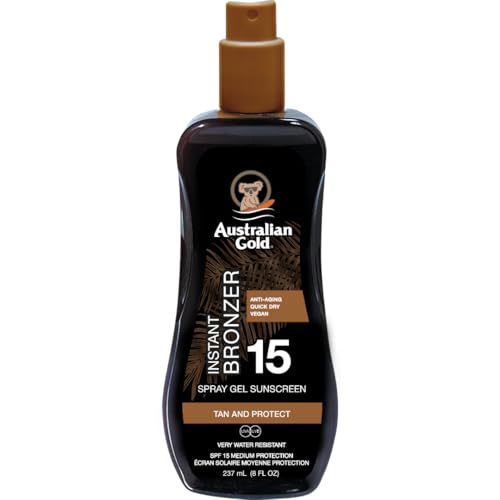 Australian Gold Sonnenschutz Spray With Bronzer Spf 15
