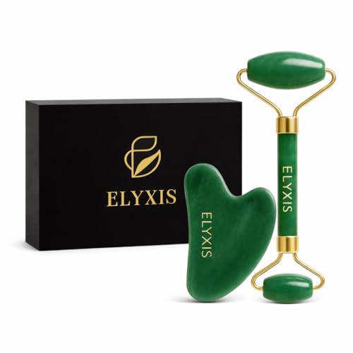 Guasha Set Mit Gua Sha Stein Jade Roller