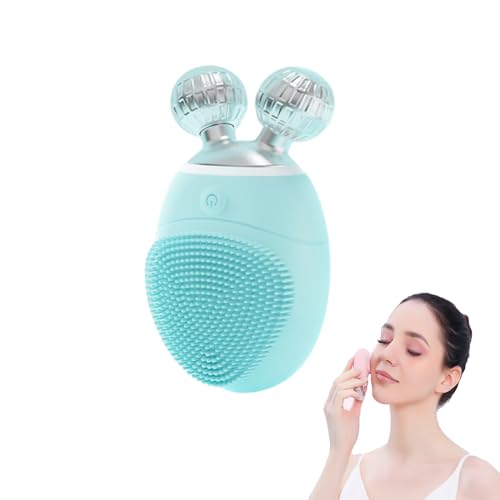 Freecozyer 2 In 1 Elektrischer Gesichtsmassage Roller Gesichtsreinigungsb