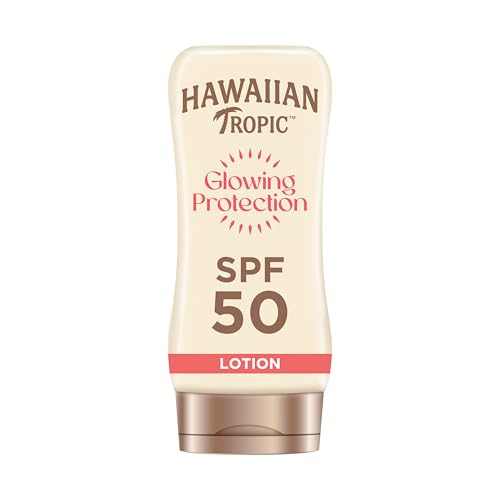 Hawaiian Tropic Glowing Protection Sunscreen Lotion Wasserfeste Sonnencreme