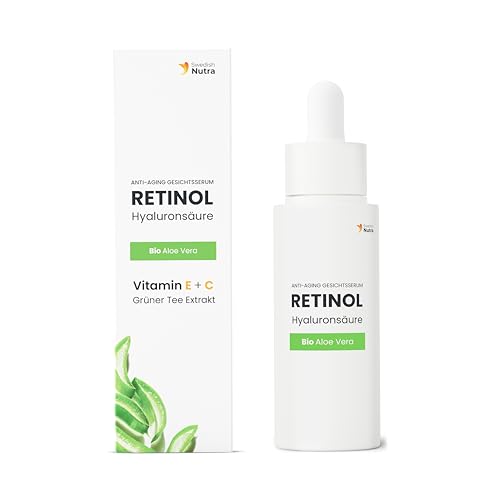 Swedish Nutra Anti Aging Retinol Serum I Glatte