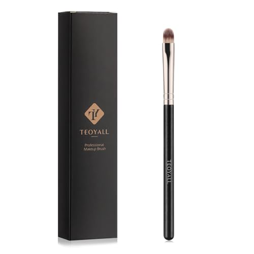 Teoyall Flach Gerundete Concealer Pinsel Weiche Dichte Synthetische