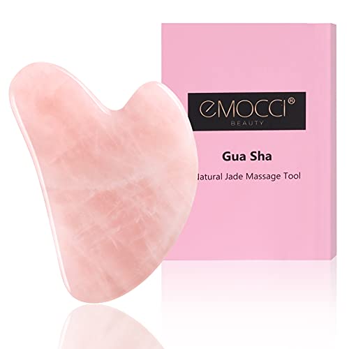 Gua Sha Rosenquarz Stein Jade Guasha Set Face