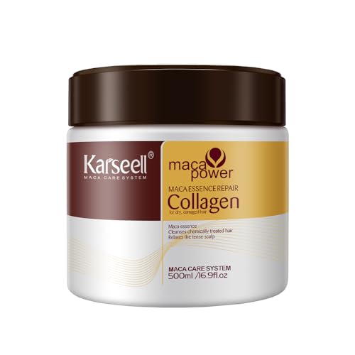Karseell Kollagen Haarmaske 500ml Tiefenreparatur Haarsp Lung Argan