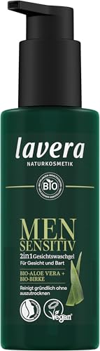 Lavera Men Sensitiv 2in1 Gesichtswaschgel Feuchtigkeitsspendend Reinigung Ohne