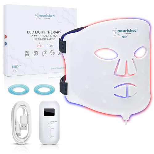 Nourished Bodynskin Tragbare Led Gesichtsmaske Mit Nahinfrarot Blaue