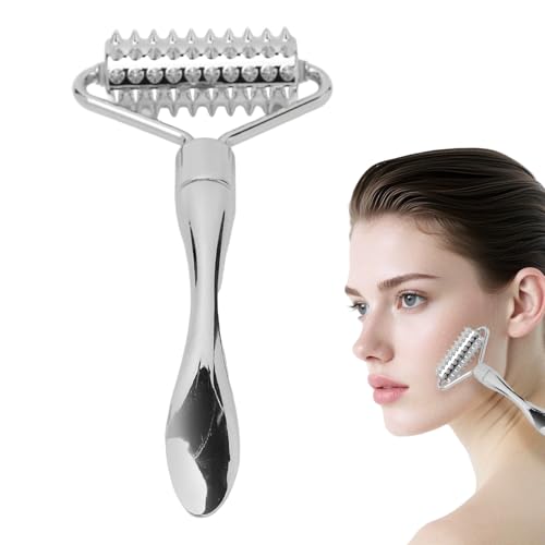 Hopcnf Gesichtsmassage Roller Metall Akupunktur Massagerolle Face Massager