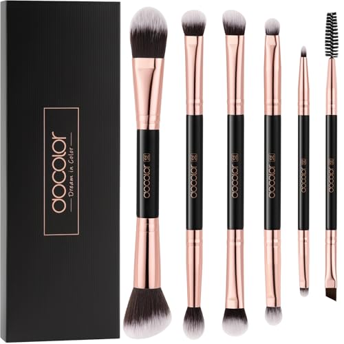 Docolor Lidschatten Pinselset 6pcs Doppelseitiges Augen Make Up
