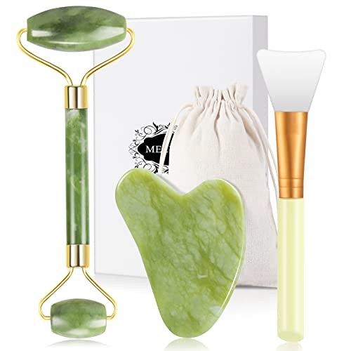 Jade Roller Set F R Gesicht Gua Sha