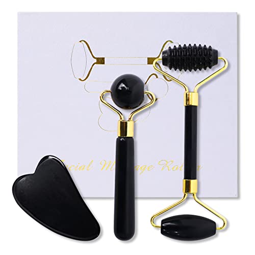 Soarfly Jade Roller Gua Sha Steiin Set 3