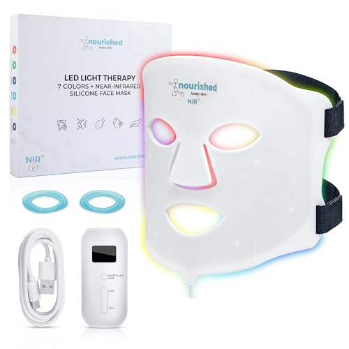 Nourished Bodynskin 7 Farben Led Gesichtsmaske Mit Nahinfrarot