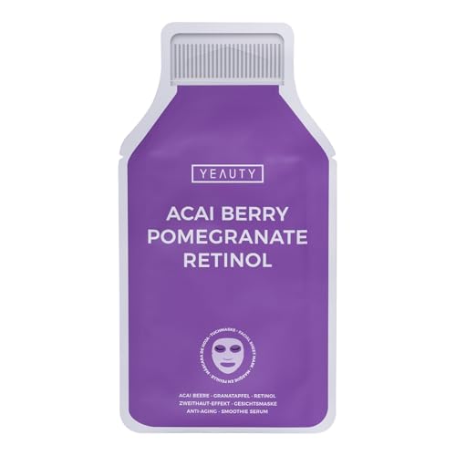 Yeauty Smoothie Tuchmaske Acai Berry Pomegranate Retinol Feuchtigkeitsspendende