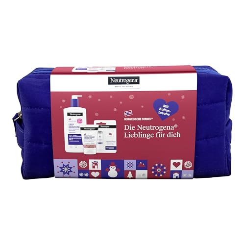 Neutrogena Hautpflege Geschenkset Mit Kosmetiktasche Handcreme Lippenpflege Bodylotion