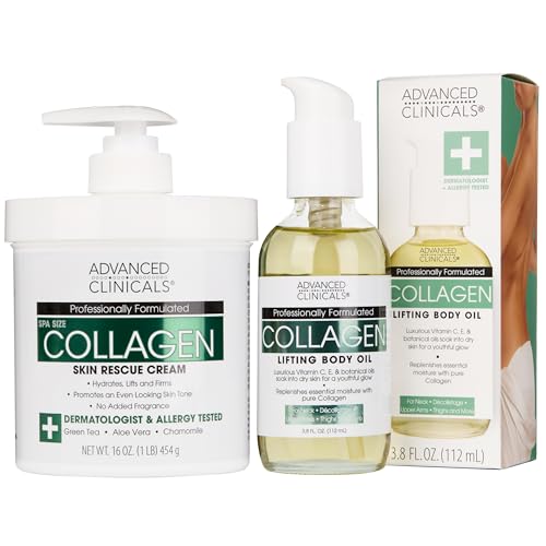 Advanced Clinicals Anti Aging Collagen Creme Und Kollagen