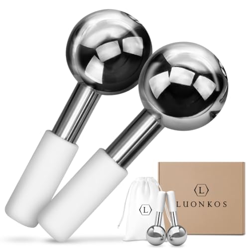 Luonkos Ice Globes Edelstahl Gesichtsroller 2 St Ck