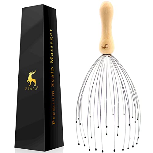 Usaga 32 Fingern Premium Kopfmassageger T Kopfmassage Spinne