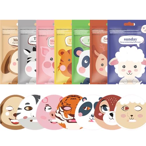 Tuchmasken Gesicht Feuchtigkeit Feuchtigkeitsspendenden Set Kinder Und Teenager