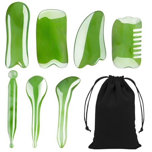 Apomoons 7 St Ck Gua Sha Massagewerkzeug Set