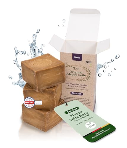 Aleppo Pure Original Aleppo Seife Basic Set 3