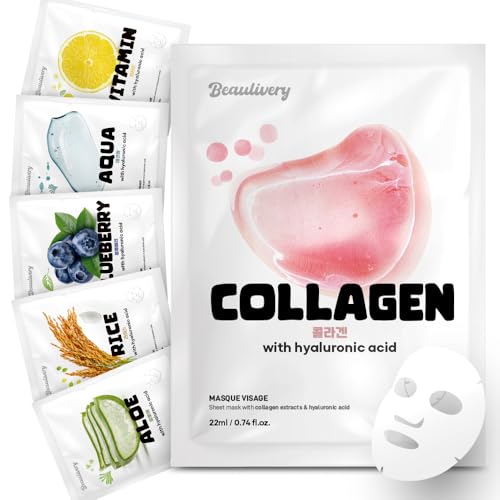 Beaulivery 6 St Ck Koreanische Gesichtsmaske Mit Hyalurons