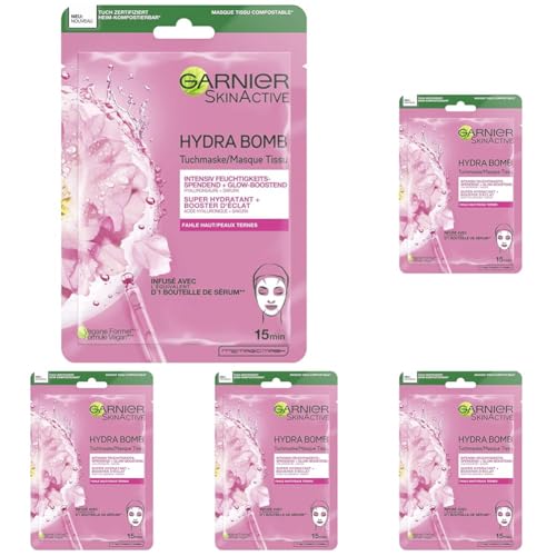 Garnier Tuchmaske Gesichtsmaske F R Fahle Haut Glow