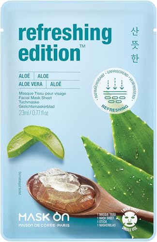 Mask On Gesichtsmaske Mit Aloe Vera Erfrischende Tuchmaske