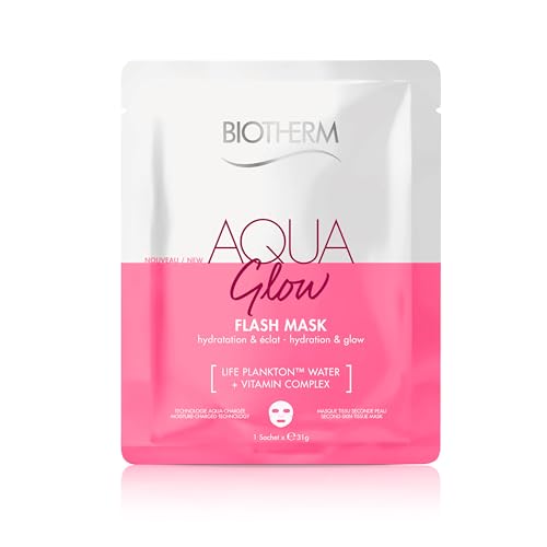 Biotherm Aqua Super Mask Glow Tuchmaske Feuchtigkeitsspendende Gesichtsmaske