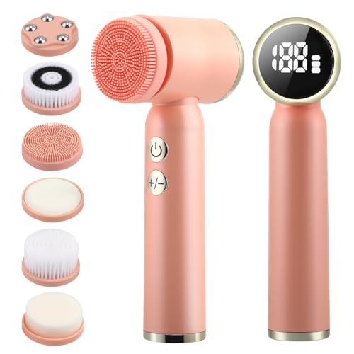6 In 1 Gesichtsb Rste Elektrisch Elektrische Gesichtsreinigungsb