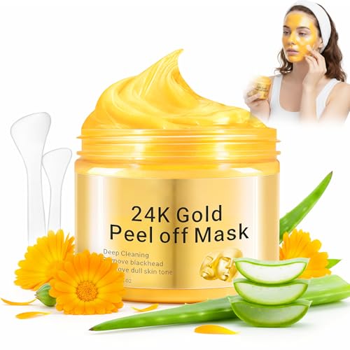24k Gold Peel Off Maske Gesicht Feuchtigkeitsspendende Gesichtsmaske