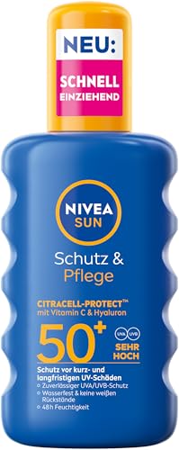 Nivea Sun Schutz Pflege Sonnenspray Lsf 50 Wasserfestes