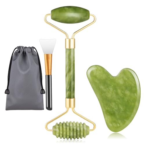 Jade Roller F R Gesicht Gua Sha Und