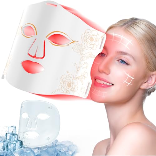 Led Gesichtsmaske Mit Rotlichttherapie Silikon Led Maske Gesicht