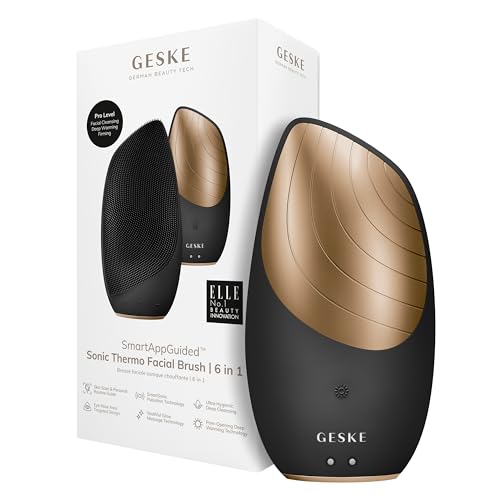 Geske Smartappguided Sonic Thermo Facial Brush 6 In