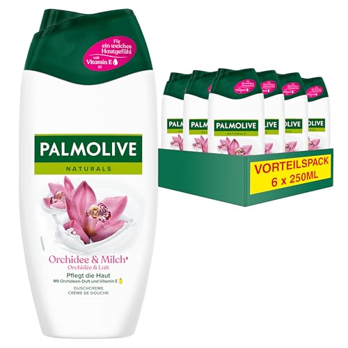 Palmolive Duschgel Naturals Orchidee Milch 6x250ml Cremedusche Mit