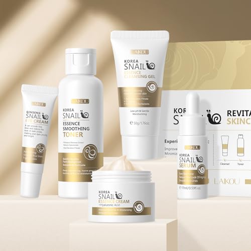 Laikou Schnecken Hautpflege Set Gesichtspflege Set Damen Schnecke
