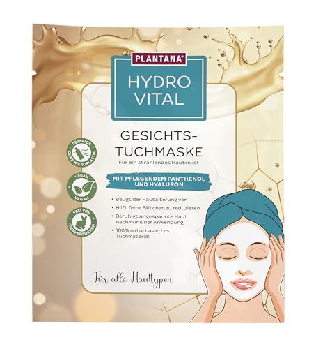 Plantana Hydro Vital Tuchmaske Gesicht 5 Stk Feuchtigkeitsboost