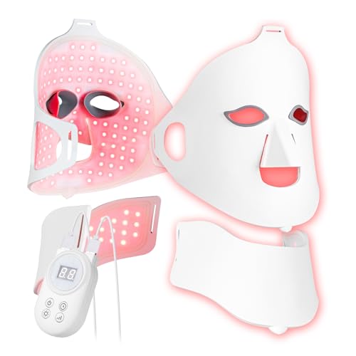 Led Gesichtslichttherapiemaske Kabellose Rotlichttherapiemaske 7 Leds Kabellose Gesichtsmaske