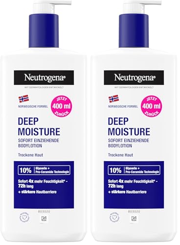 Neutrogena Deep Moisture Sofort Einziehende Bodylotion 400ml Packung