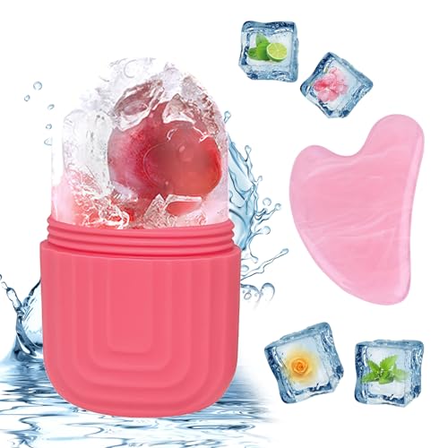 Scettar Ice Roller Gesicht Wiederverwendbares Silikon Gesichtsroller Mit