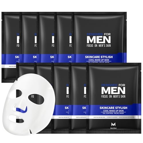 10 St Ck Gesichtsmaske M Nner Tuchmasken Gesicht