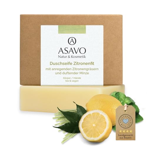 Asavo Premium Naturseife Zitronenfit Bio Handgemachte Seife Mit