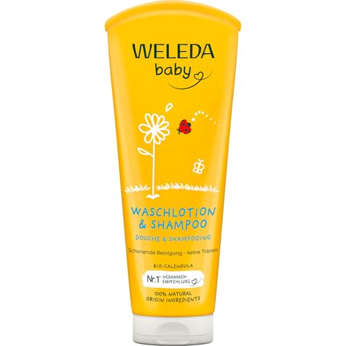 Weleda Bio Calendula Baby Waschlotion Shampoo Veganes Naturkosmetik