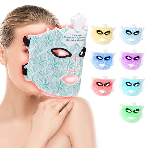 Led Gesichtsmaske Lichttherapie Mit Rotlichttherapie Lichttherapie Maske Mit