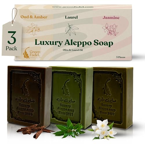 Green Fadel Aleppo Seife Luxury 3er Set Lorbeer