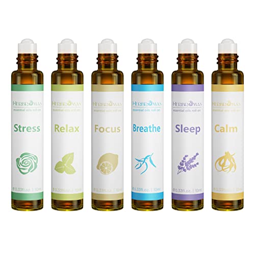 Herbromas Aromatherapie Therische Le Roll On Set Gebrauchsfertige