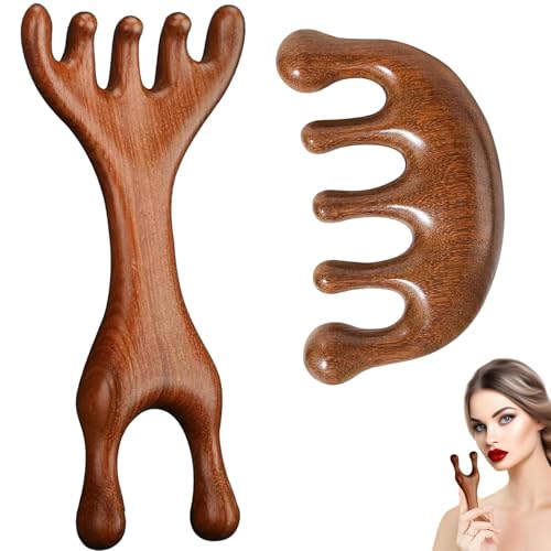 Alriedy 2 St Ck Holz Kopfhaut Massageb Rste