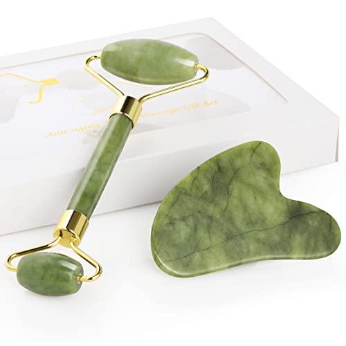 Jade Roller Set Geeric Gua Sha Und Gesichtsroller
