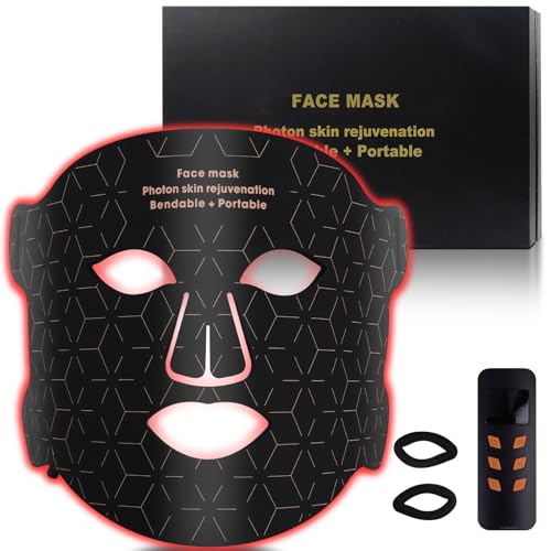 Led Maske Gesicht Lichttherapie Rotlichtlampe Gesichtsmaske Silikon Rotlicht