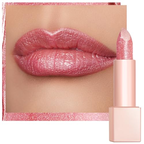 Oulac Feuchtigkeits Glanz Lippenstift Rosa Schimmernder Lippenstift Mit