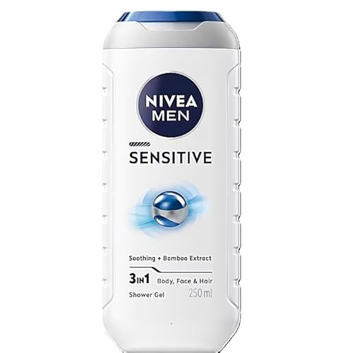 6 X Nivea Duschgel Men Sensitive 250 Ml